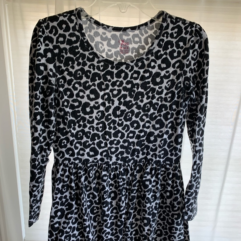 🌼1989 Place Girls Cheetah Print Dress Size 10/12